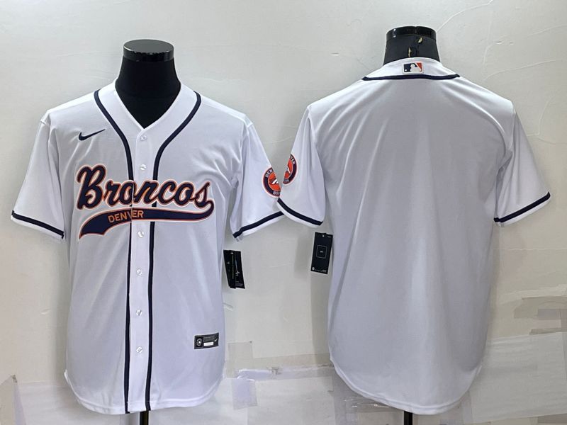 Men Denver Broncos Blank White 2022 Nike Co branded NFL Jersey->dallas cowboys->NFL Jersey